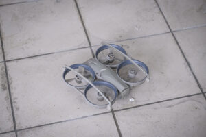 France, Toulouse, 2023-02-01. Operators from the GIGN antenna in Toulouse train to investigate an abandoned store using 