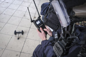 France, Toulouse, 2023-02-01. Operators from the GIGN antenna in Toulouse train to investigate an abandoned store using 