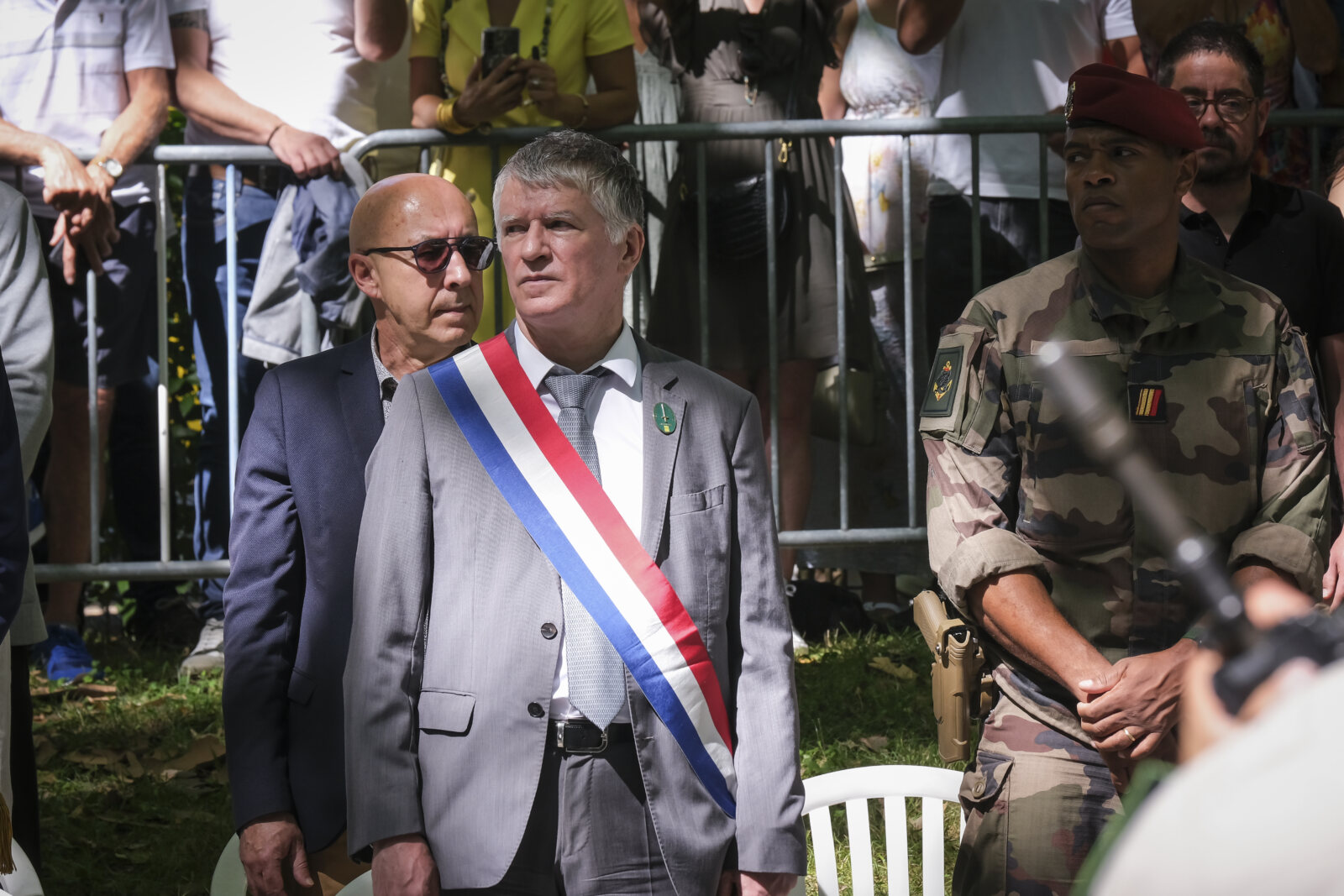 France, Castres, 2023-07-14. French paratroopers and police forces celebrate the 14 of july, bastille day, in Castres. P
