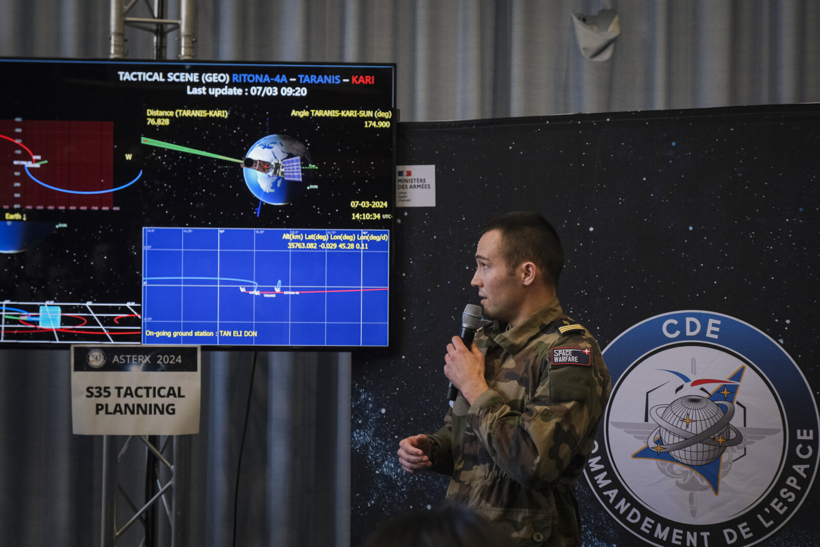 France, Toulouse, 2024-03-07. AsterX 2024, organized by the french Space Command and a year of preparation, unites 140 g