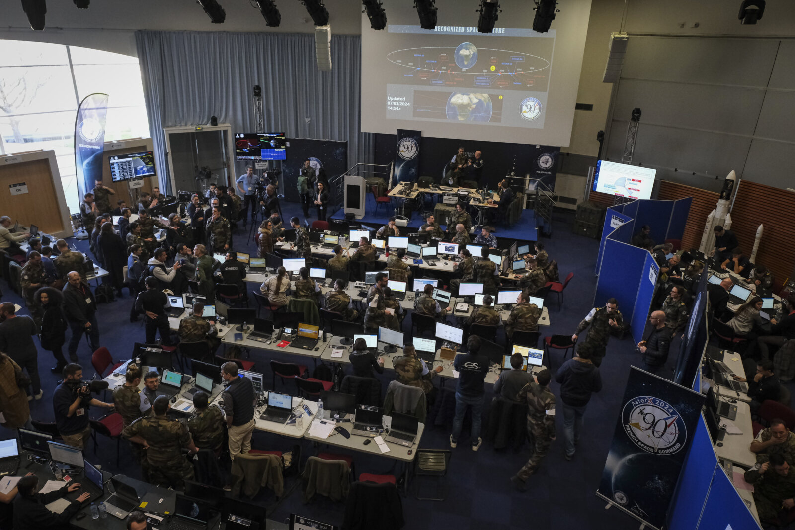 France, Toulouse, 2024-03-07. AsterX 2024, organized by the french Space Command and a year of preparation, unites 140 g