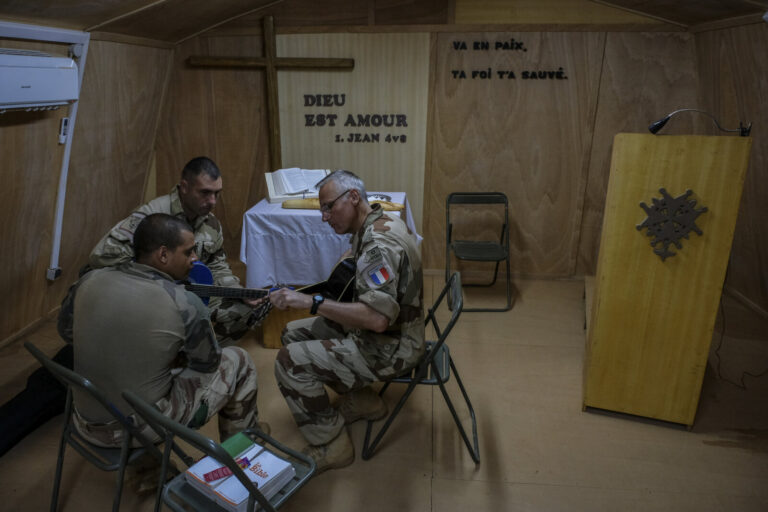 French soldiers deployed in an out-of-town operation in Mali have the opportunity to practice their religion thanks to G