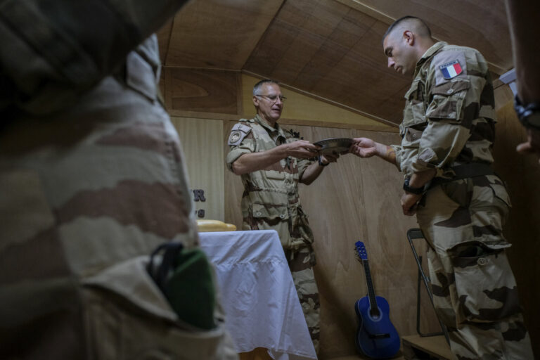 French soldiers deployed in an out-of-town operation in Mali have the opportunity to practice their religion thanks to G