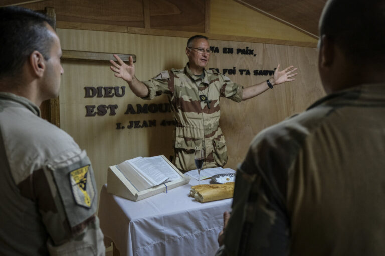 French soldiers deployed in an out-of-town operation in Mali have the opportunity to practice their religion thanks to G