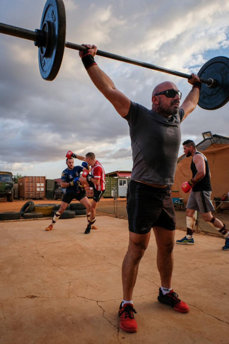 Niger, Niamey, 2018-08-22. French military train after work. Photograph by Fred MARIE / Defense Zone. Niger, Niamey, 201