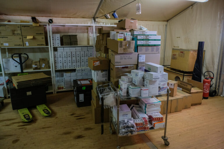 Niger, Niamey, 2018-08-22. Medical equipement inside military base. Photograph by Fred MARIE / Defense Zone. Niger, Niam