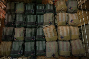 Niger, Niamey, 2018-08-22. Medical equipement inside military base. Photograph by Fred MARIE / Defense Zone. Niger, Niam