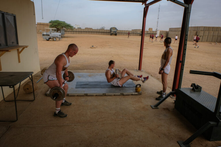 Mali, Kidal, 2018-08-22. French soldiers during Barkhane military operation in Kidal, in north of Mali. Photograph by Fr