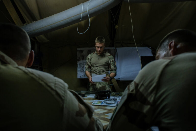 Mali, Kidal, 2018-08-22. French soldiers during Barkhane military operation in Kidal, in north of Mali. Photograph by Fr