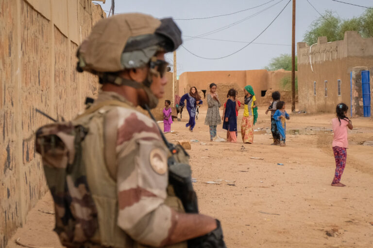 Mali, Kidal, 2018-08-22. French soldiers during Barkhane military operation in Kidal, in north of Mali. Photograph by Fr