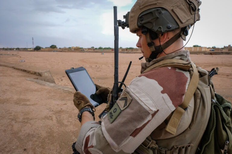 Mali, Kidal, 2018-08-22. French soldiers during Barkhane military operation in Kidal, in north of Mali. Photograph by Fr