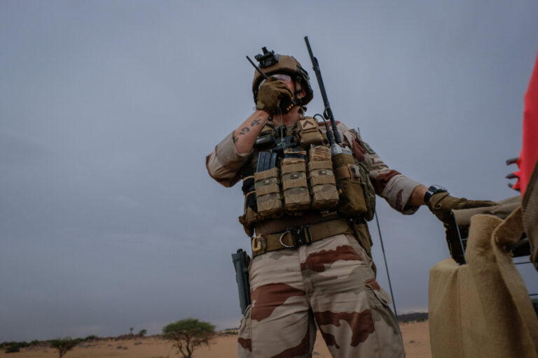 Mali, Kidal, 2018-08-22. French soldiers during Barkhane military operation in Kidal, in north of Mali. Photograph by Fr