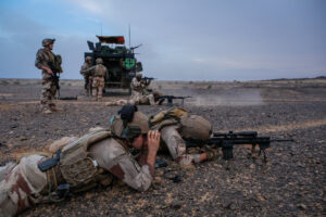 Mali, Kidal, 2018-08-22. French soldiers during Barkhane military operation in Kidal, in north of Mali. Photograph by Fr