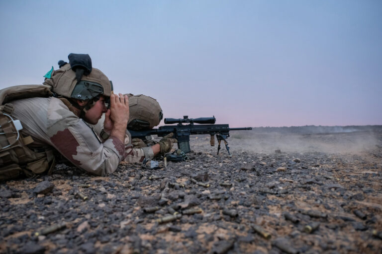 Mali, Kidal, 2018-08-22. French soldiers during Barkhane military operation in Kidal, in north of Mali. Photograph by Fr