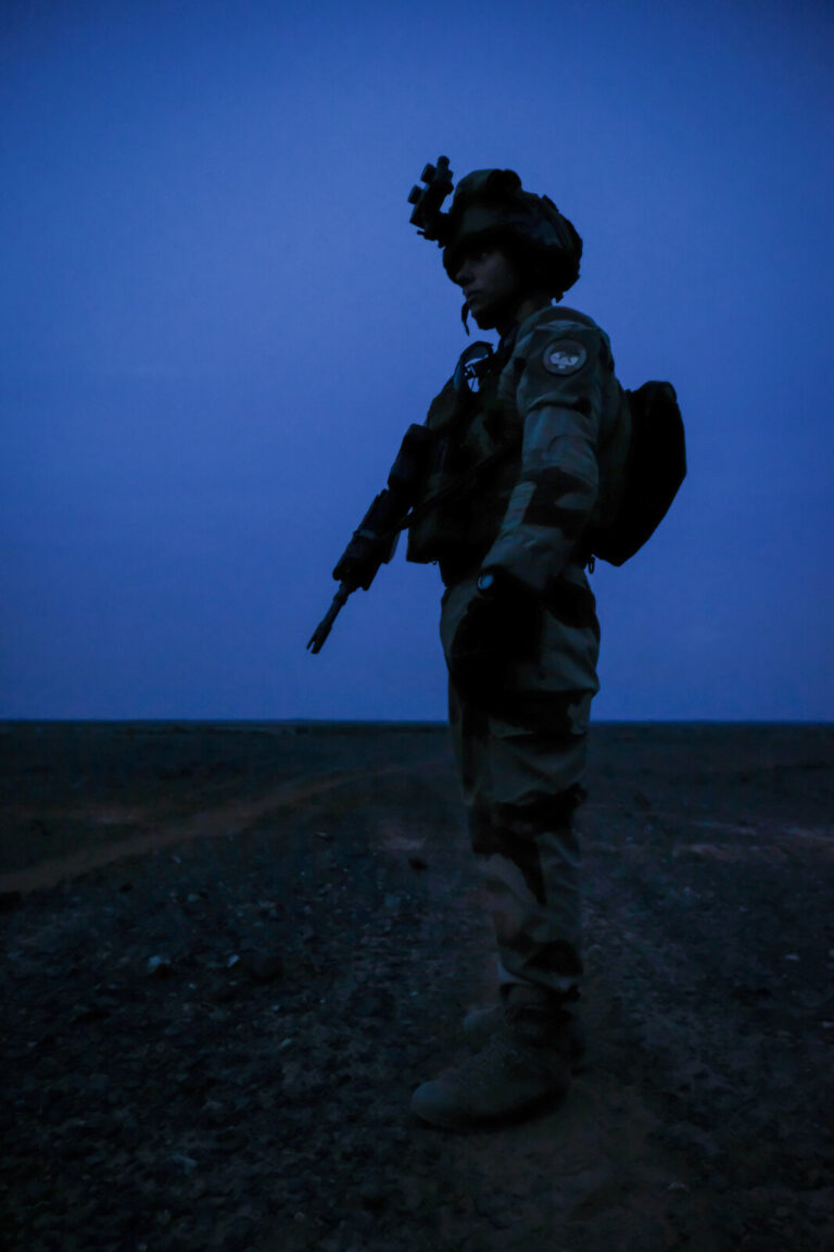 Mali, Kidal, 2018-08-22. French soldiers during Barkhane military operation in Kidal, in north of Mali. Photograph by Fr