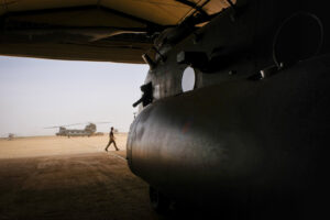 Three Royal Air Force Chinook heavy lift helicopters are now fully operational and are supporting French counter-terrori