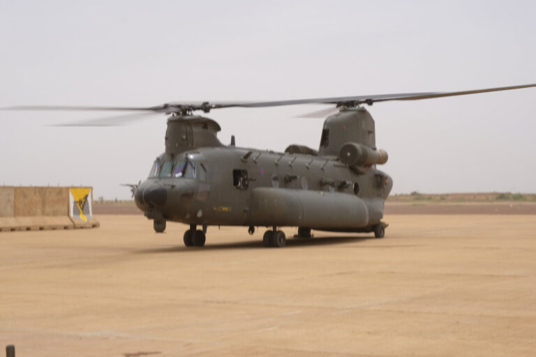 Three Royal Air Force Chinook heavy lift helicopters are now fully operational and are supporting French counter-terrori