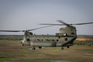 Three Royal Air Force Chinook heavy lift helicopters are now fully operational and are supporting French counter-terrori