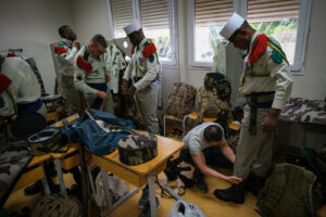 France, Aubagne, 2022-04-31. Celebration of Camerone in Aubagne, headquarter of foreign legion in south of France. Photo