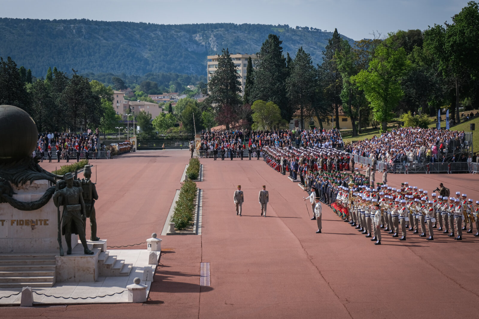 France, Aubagne, 2022-04-31. Celebration of Camerone in Aubagne, headquarter of foreign legion in south of France. Photo