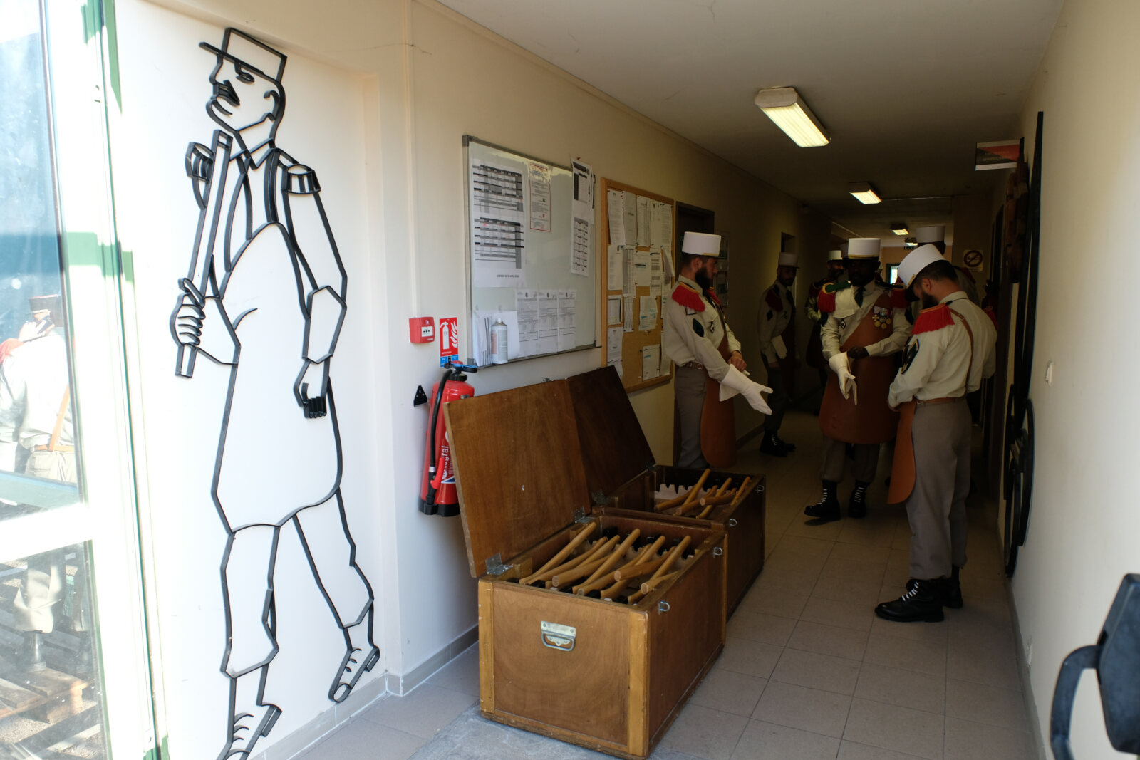 France, Aubagne, 2018-04-30. French Foreign Legion soldiers prepare for ceremony to commemorate the 155th anniversary of
