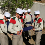 France, Aubagne, 2018-04-30. French Foreign Legion soldiers prepare for ceremony to commemorate the 155th anniversary of