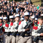 France, Aubagne, 2018-04-30. French Foreign Legion soldiers attend ceremony to commemorate the 155th anniversary of the
