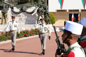France, Aubagne, 2018-04-30. French Foreign Legion soldiers attend ceremony to commemorate the 155th anniversary of the 