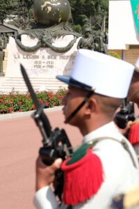 France, Aubagne, 2018-04-30. French Foreign Legion soldiers attend ceremony to commemorate the 155th anniversary of the 