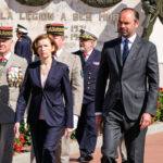 France, Aubagne, 2018-04-30. French Prime Minister Edouard Philippe, French Defence Minister Florence Parly and French G