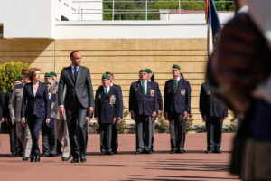 France, Aubagne, 2018-04-30. French Prime Minister Edouard Philippe, French Defence Minister Florence Parly and French G