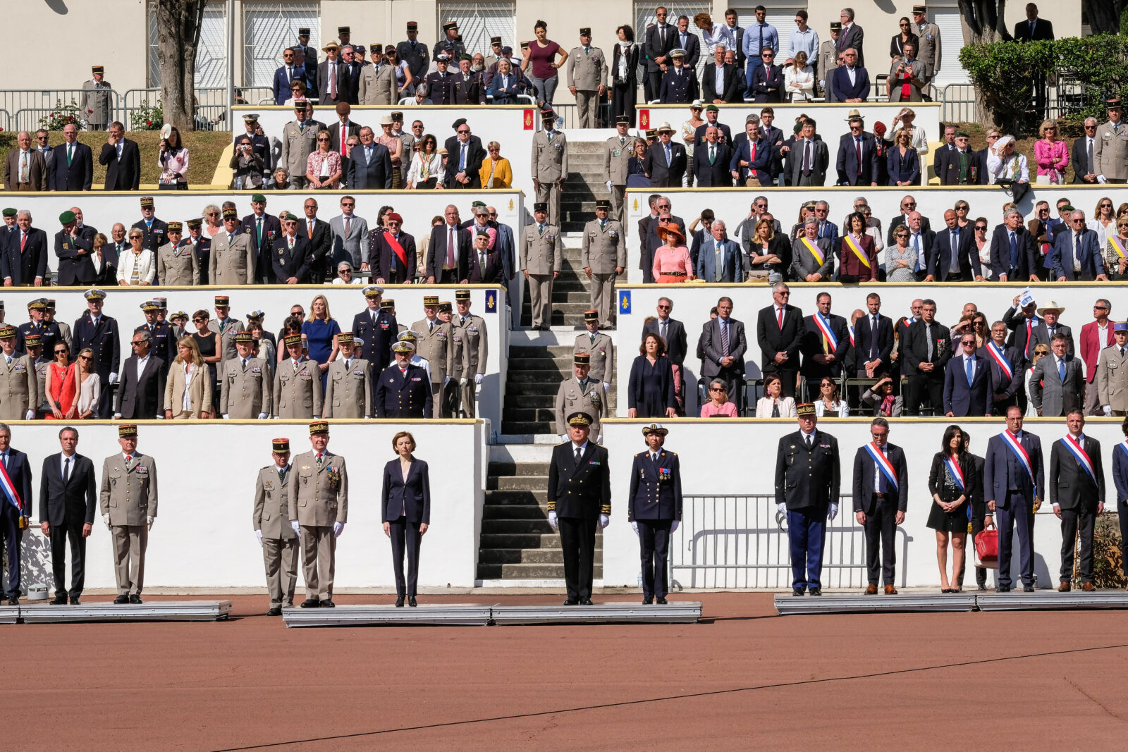 France, Aubagne, 2018-04-30. French Prime Minister Edouard Philippe, French Defence Minister Florence Parly and French G
