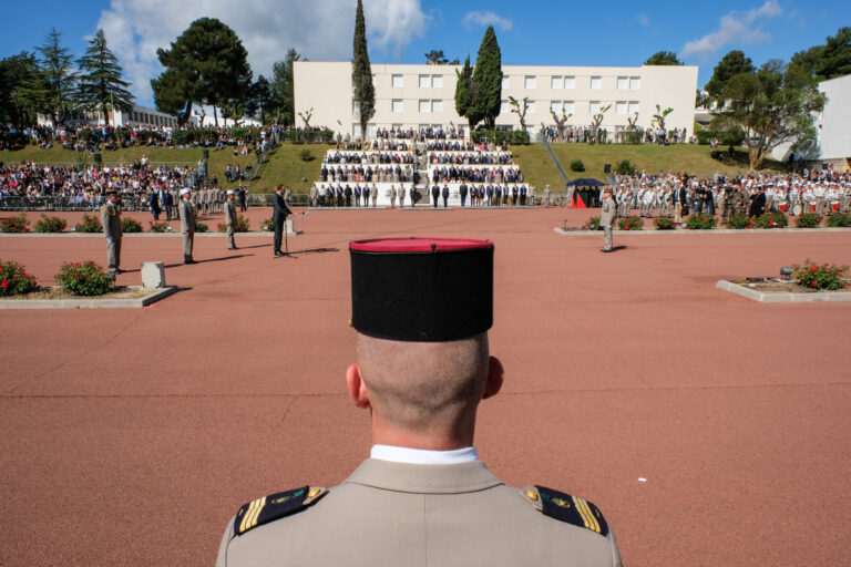 France, Aubagne, 2018-04-30. French Prime Minister Edouard Philippe, French Defence Minister Florence Parly and French G