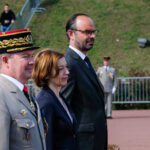 France, Aubagne, 2018-04-30. French Prime Minister Edouard Philippe, French Defence Minister Florence Parly and French G