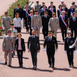 France, Aubagne, 2018-04-30. French Prime Minister Edouard Philippe, French Defence Minister Florence Parly and French G