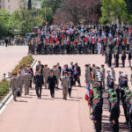 France, Aubagne, 2018-04-30. French Prime Minister Edouard Philippe, French Defence Minister Florence Parly and French G