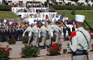 France, Aubagne, 2004-04-30. Ceremony of the battle of Camerone in the 1st foreign regiment (1st RE). Photograph by JR D