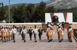 France, Aubagne, 2004-04-30. Ceremony of the battle of Camerone in the 1st foreign regiment (1st RE). Photograph by JR D