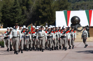 France, Aubagne, 2004-04-30. Ceremony of the battle of Camerone in the 1st foreign regiment (1st RE). Photograph by JR D