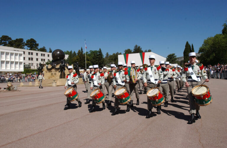 France, Aubagne, 2004-04-30. Ceremony of the battle of Camerone in the 1st foreign regiment (1st RE). Photograph by JR D