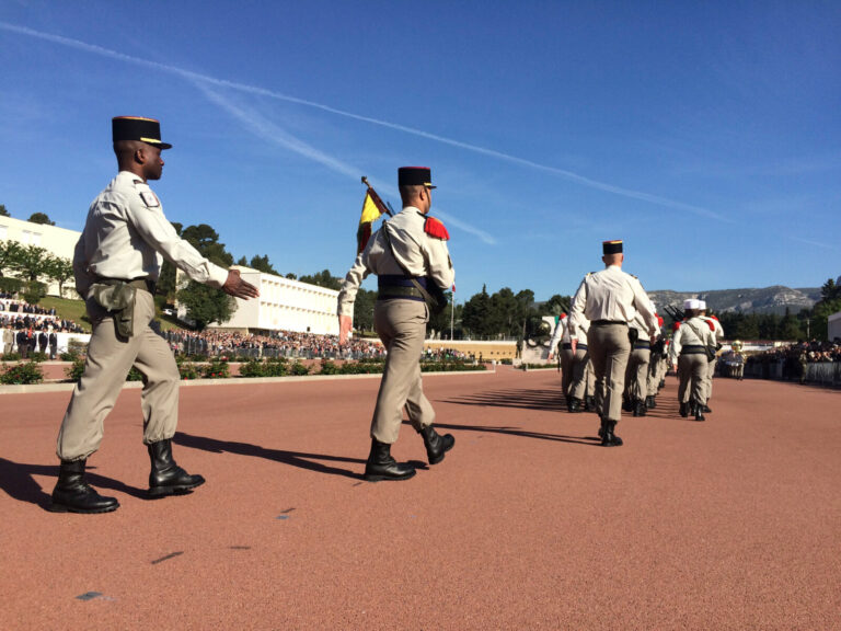 France, Aubagne, 2015-04-30. Ceremony of the battle of Camerone in the 1st foreign regiment (1st RE). Photograph by JR D