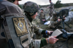 France, Canjuers, 2020-11-14. French soldiers train for the first time in Europe with the new MMP, (medium range missile