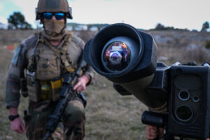 France, Canjuers, 2020-11-14. French soldiers train for the first time in Europe with the new MMP, (medium range missile