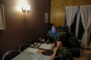 Canada - Quebec - 2017-01-13. During three weeks, french and canadian army trained together during a special exercice ca