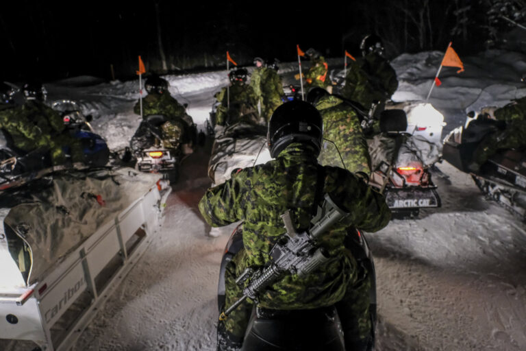 Canada - Quebec - 2017-01-115 During three weeks, french and canadian army trained together during a special exercice ca
