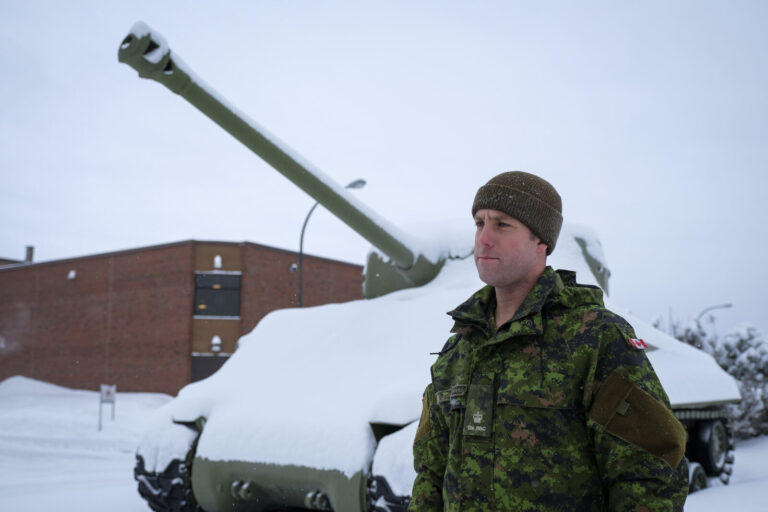 Canada - Quebec - 2017-01-16. During three weeks, french and canadian army trained together during a special exercice ca
