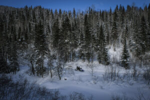 Canada - Quebec - 2017-01-18. During three weeks, french and canadian army trained together during a special exercice ca