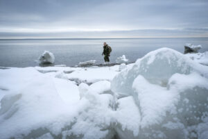 Canada - Quebec - 2017-01-19. During three weeks, french and canadian army trained together during a special exercice ca