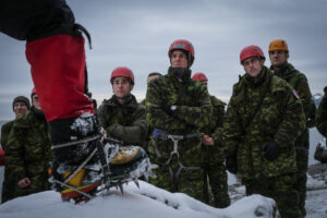 Canada - Quebec - 2017-01-19. During three weeks, french and canadian army trained together during a special exercice ca