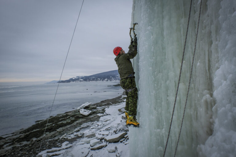 Canada - Quebec - 2017-01-19. During three weeks, french and canadian army trained together during a special exercice ca